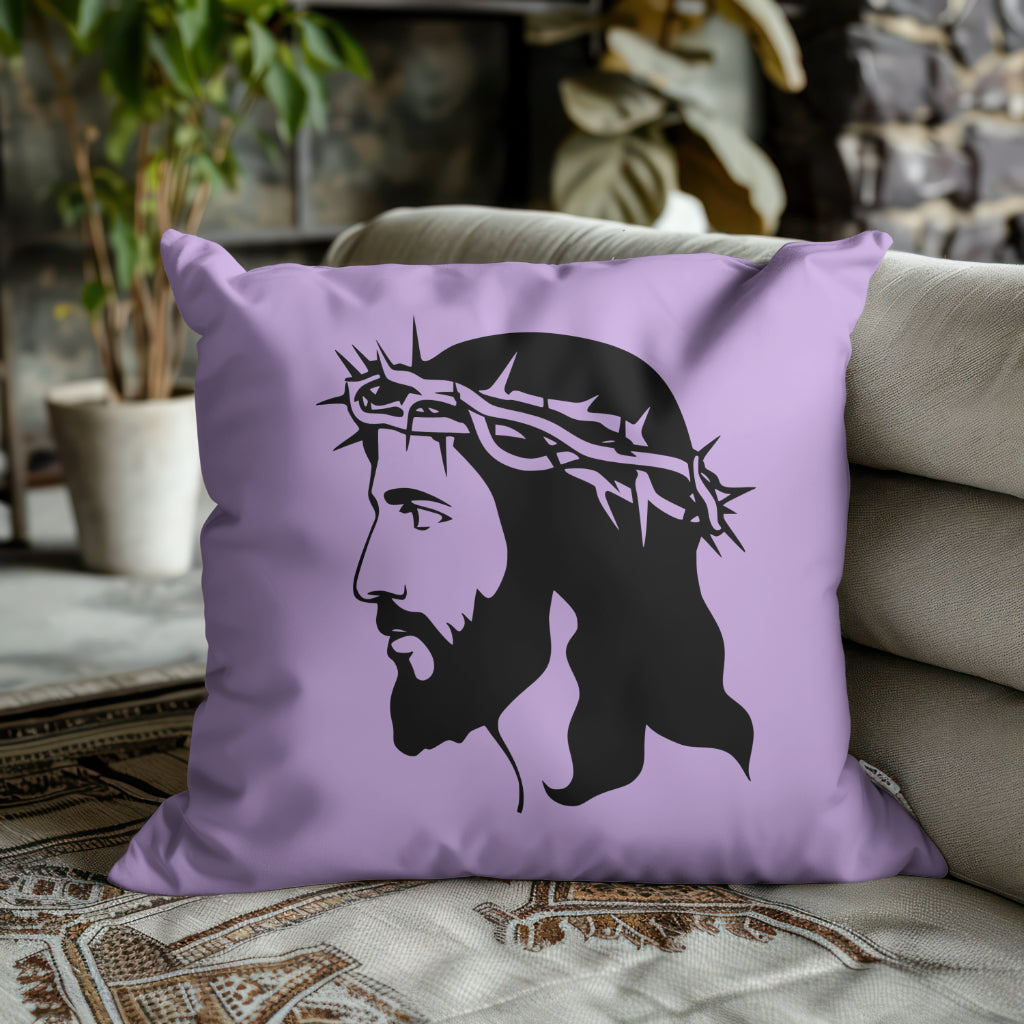 Jesus side profile vector graphic for engraving
