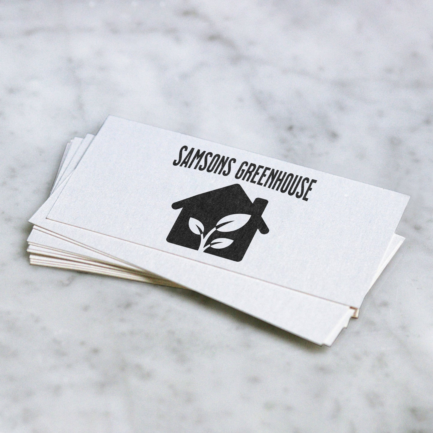 Greenhouse logo SVG with plant silhouette inside