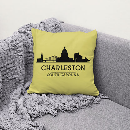 Charleston city skyline with bridge SVG
