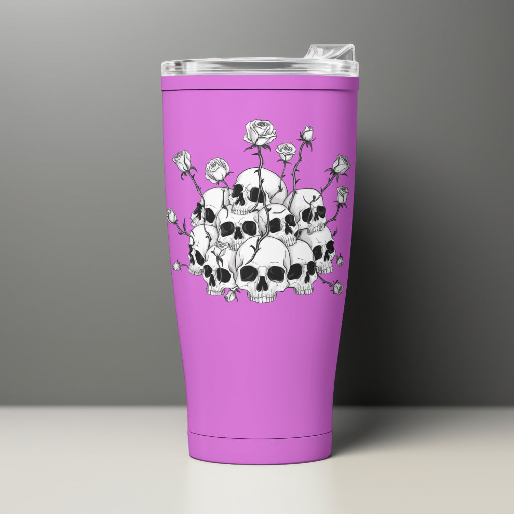 Skull and Roses PNG digital download
