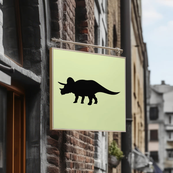 Dinosaur silhouette of triceratops in DXF format.
