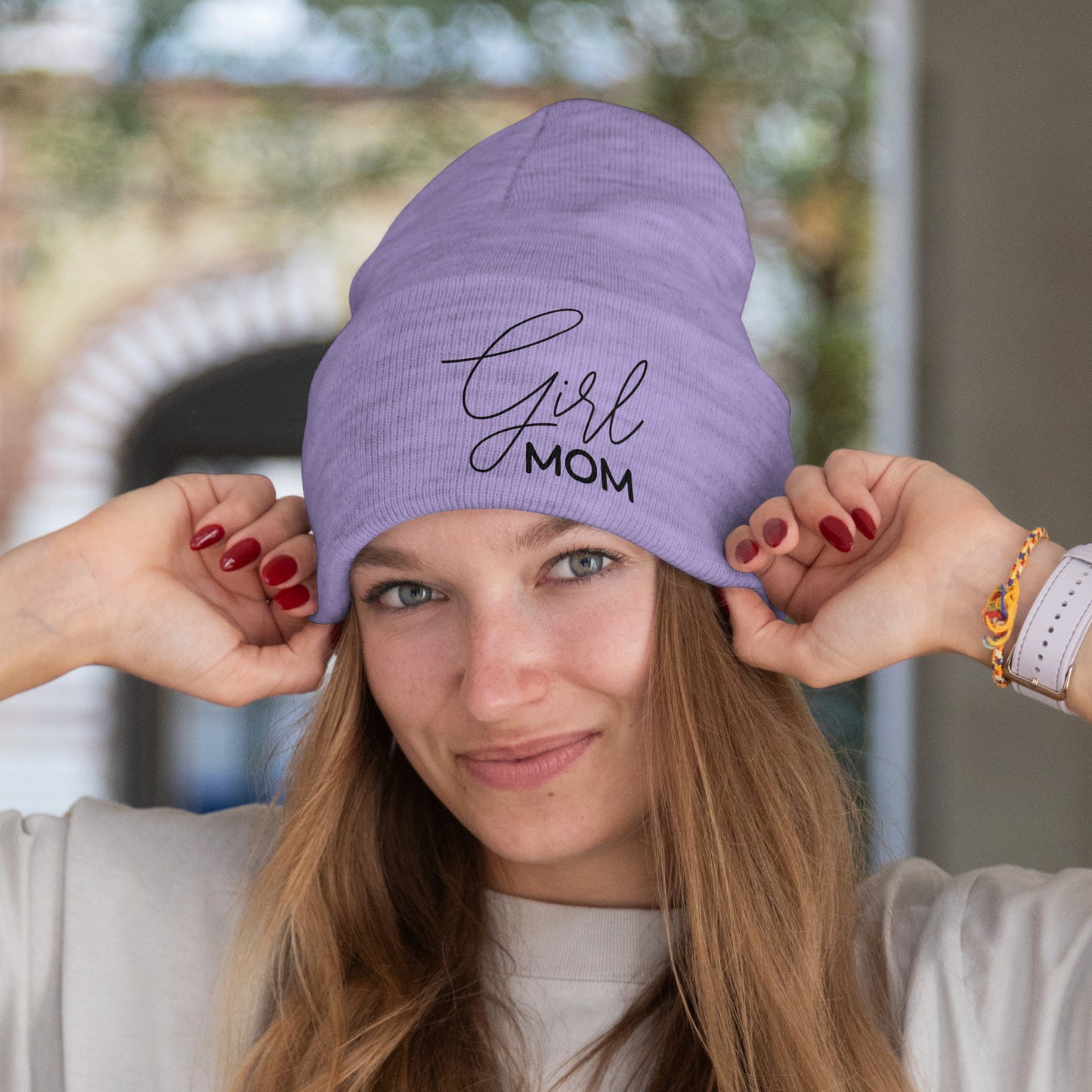 Girl Mom SVG with script and plain font