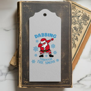 Dabbing through the snow Christmas design SVG
