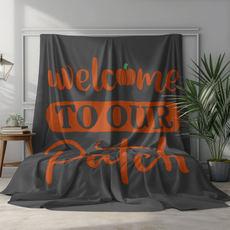 Fall-Themed Welcome Sign PNG
