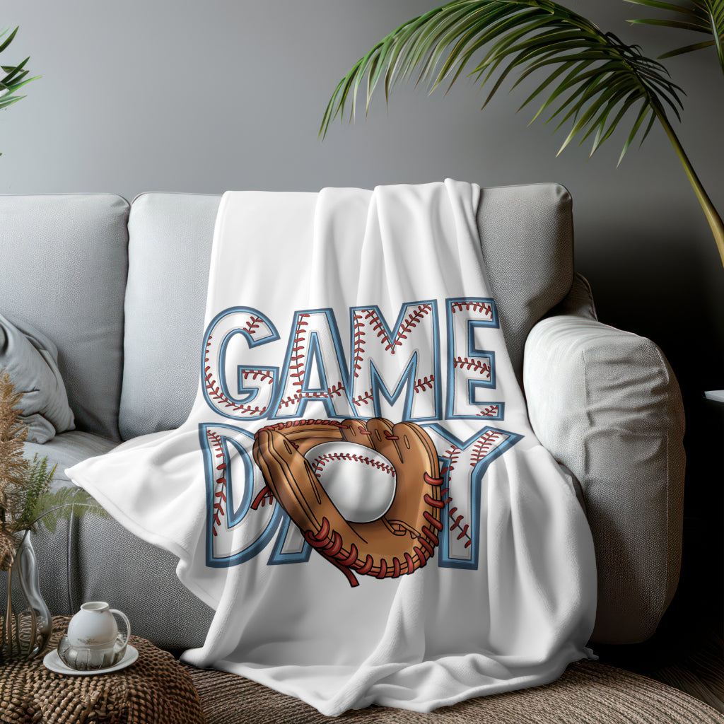 Game Day PNG digital download with baseball glove and ball
