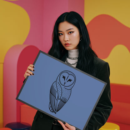 barn owl vector silhouette