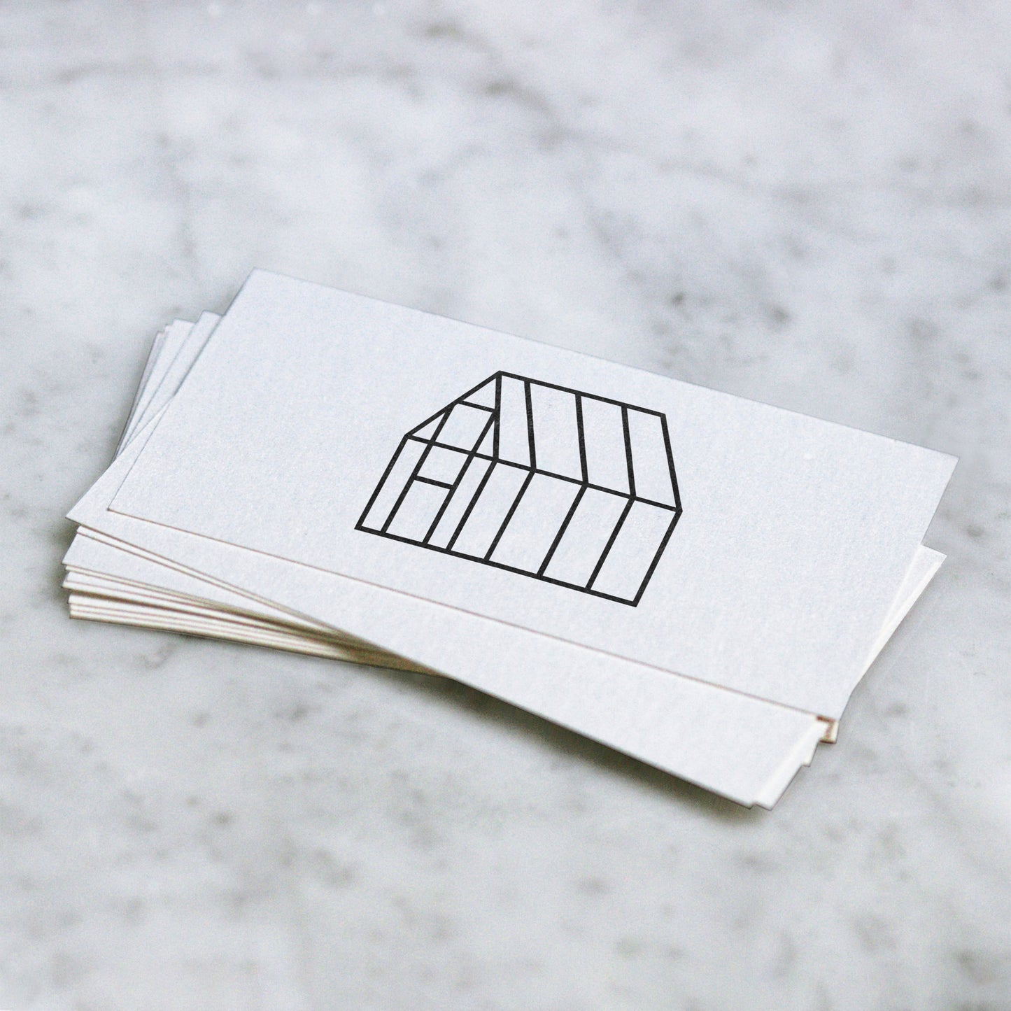 Minimalist greenhouse PNG with triangle roof