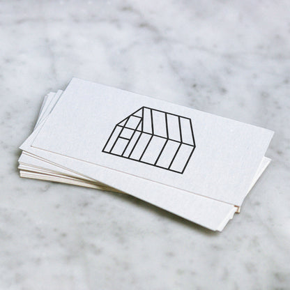 Minimalist greenhouse PNG with triangle roof