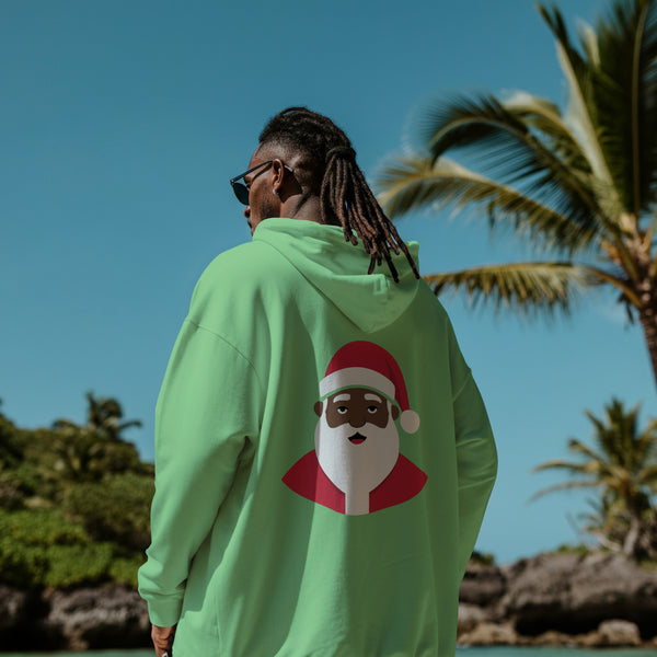 african american santa claus vector graphic