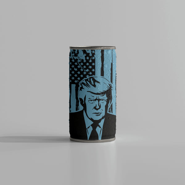 Trump Portrait with American Flag SVG