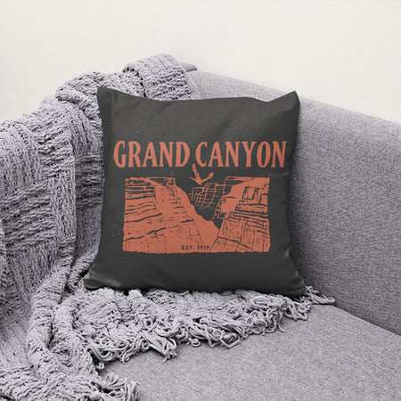 Retro-inspired Grand Canyon SVG with dithered canyon illustration
