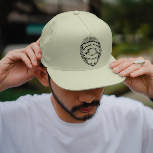 Blank police badge SVG with eagle and shield