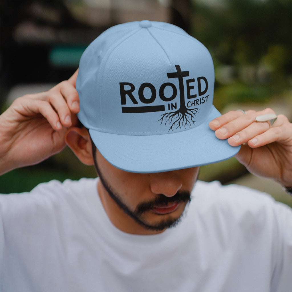 Black silhouette Christian PNG with cross and religious message
