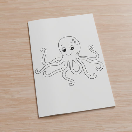 Cartoon Octopus for Coloring Pages PDF
