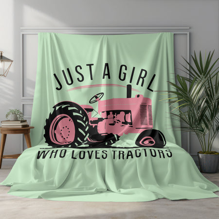 "Feminine Pink and Black Tractor Silhouette for Apparel and Decor"