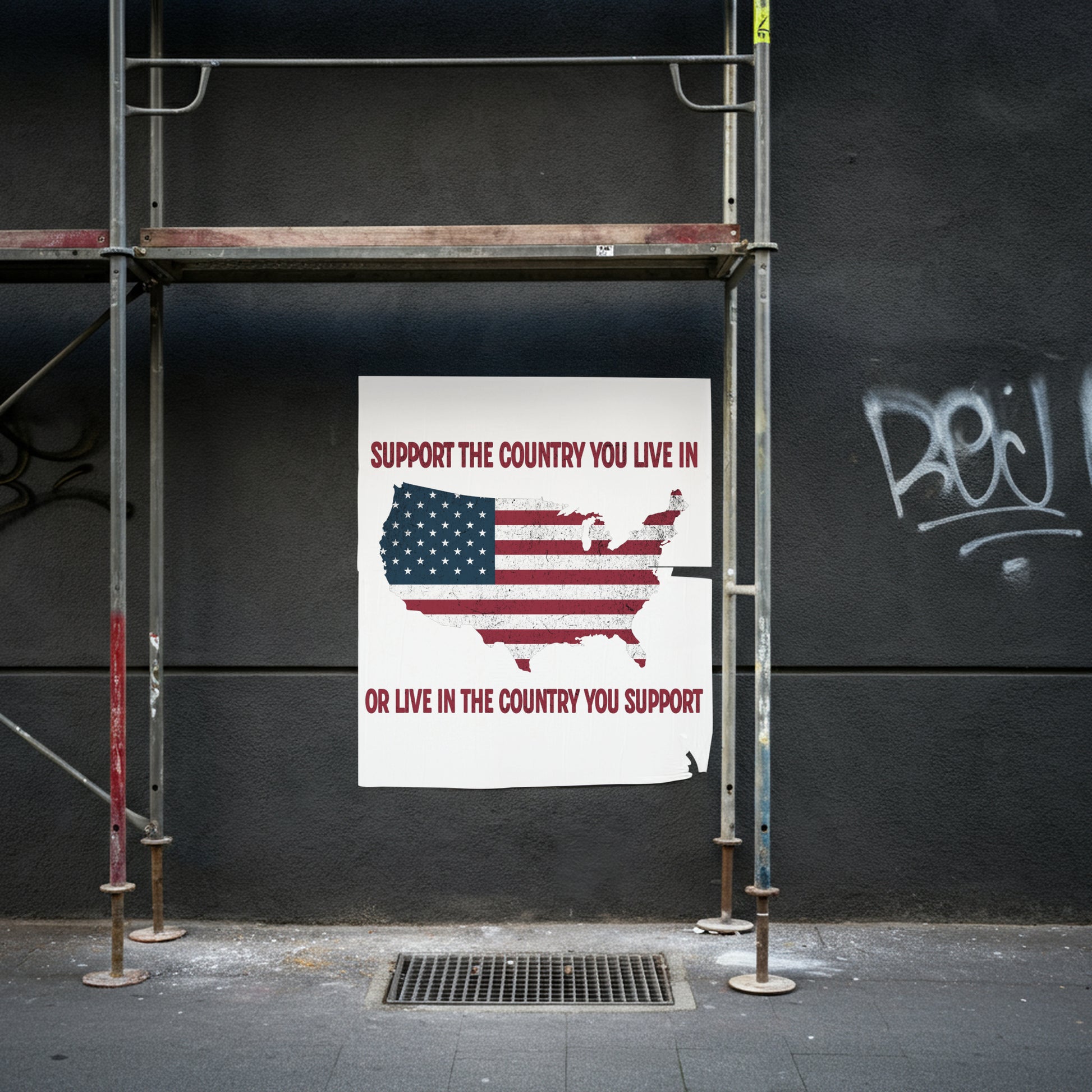 Patriotic PNG – Support the Country You Live In USA Map Design