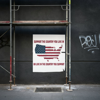 Patriotic PNG – Support the Country You Live In USA Map Design