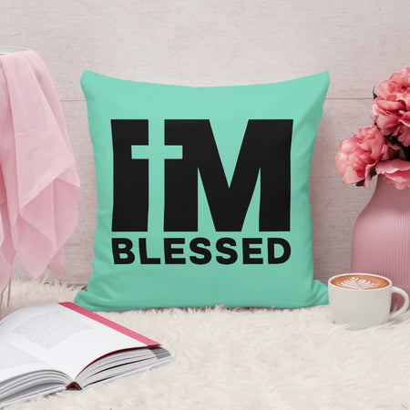 Christian silhouette graphic saying "I'M BLESSED".
