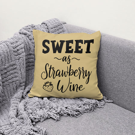 Sweet Strawberry Wine Quote Graphic JPEG