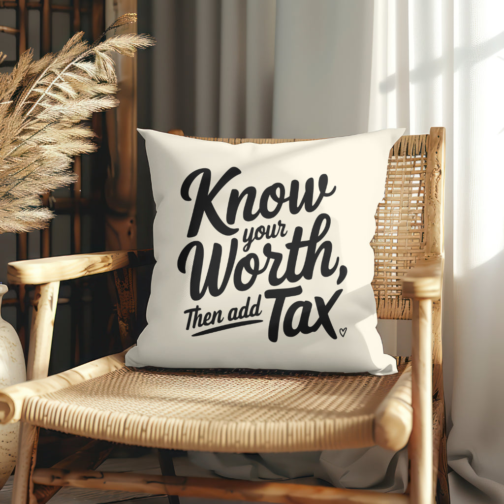 Black silhouette Know Your Own Worth quote SVG for Cricut
