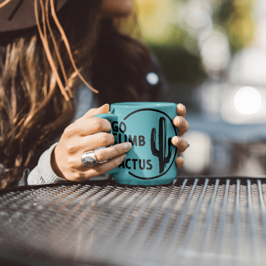 "Playful Cactus Illustration with Humorous Phrase"