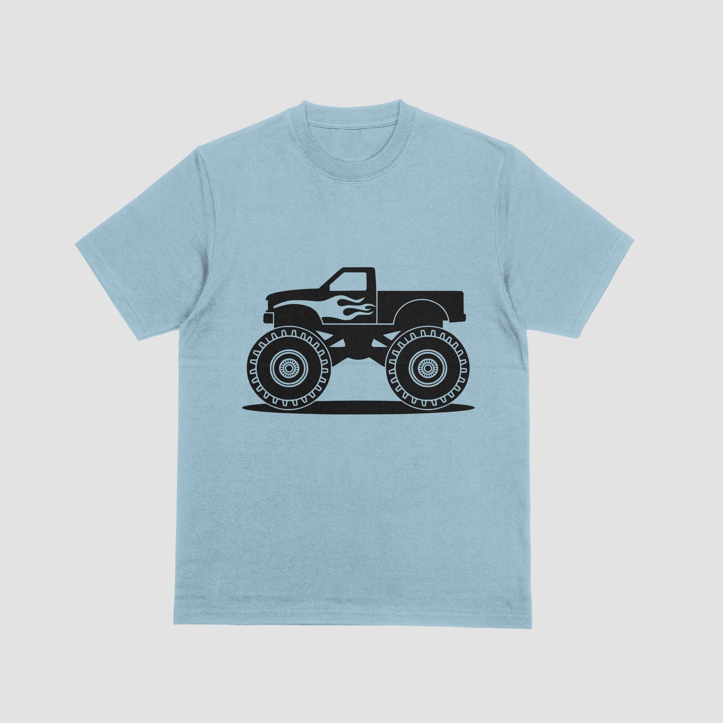 All-black monster truck design for Cricut or birthday crafts