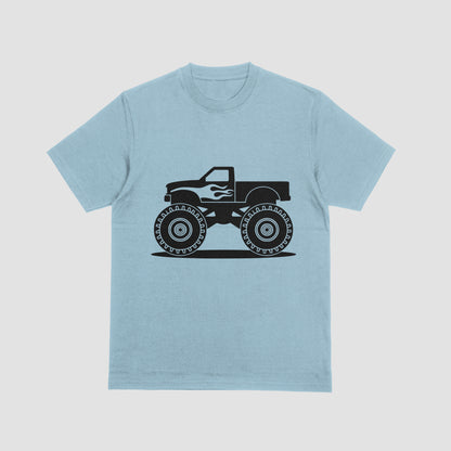 All-black monster truck design for Cricut or birthday crafts