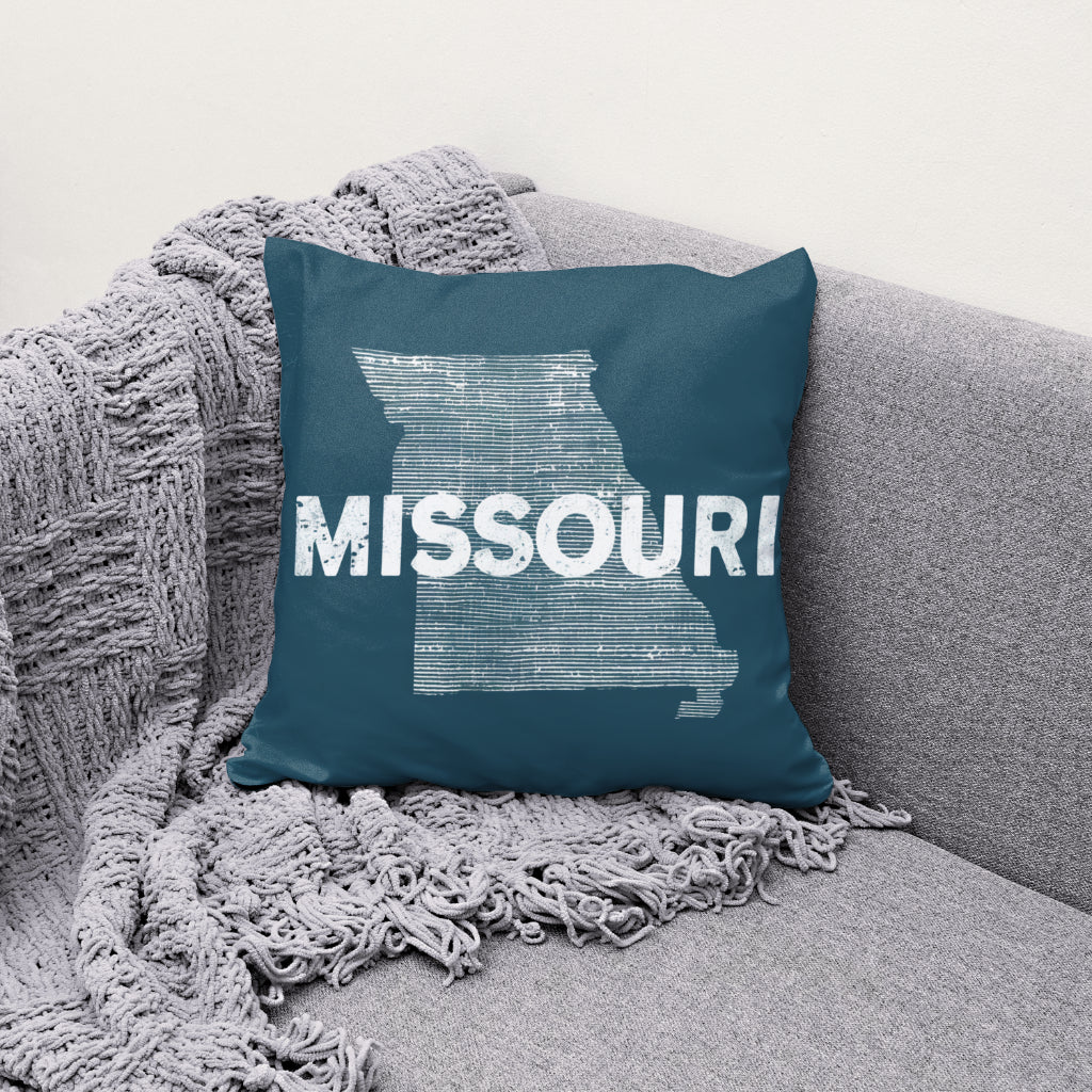 Missouri state outline PNG with grunge texture
