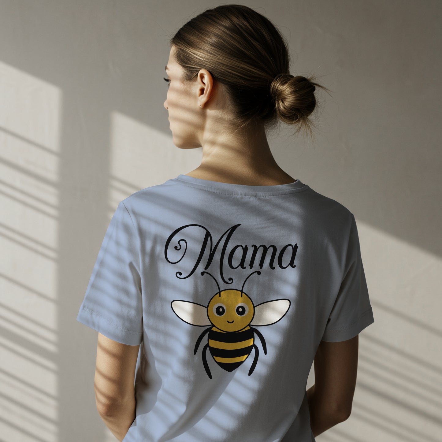 mama bee svg cute bee graphic with script