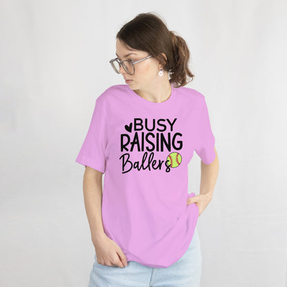 Busy Raising Ballers softball SVG for Cricut and DIY apparel

