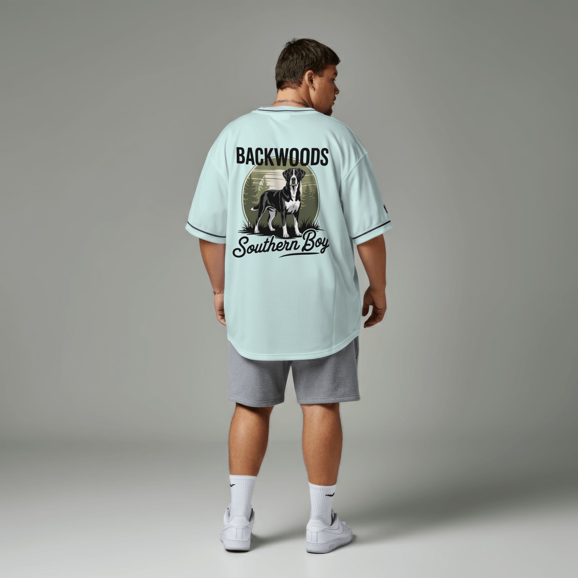 black and white southern dog clipart design