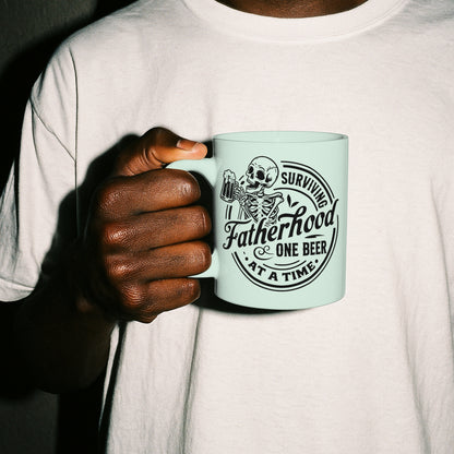 dad life svg with skeleton holding beer