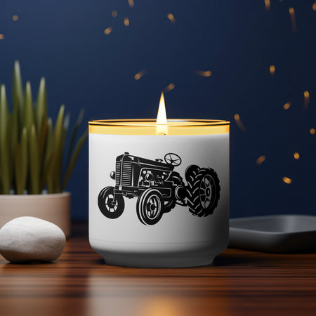 Classic tractor clipart for engraving and laser-cutting crafts
