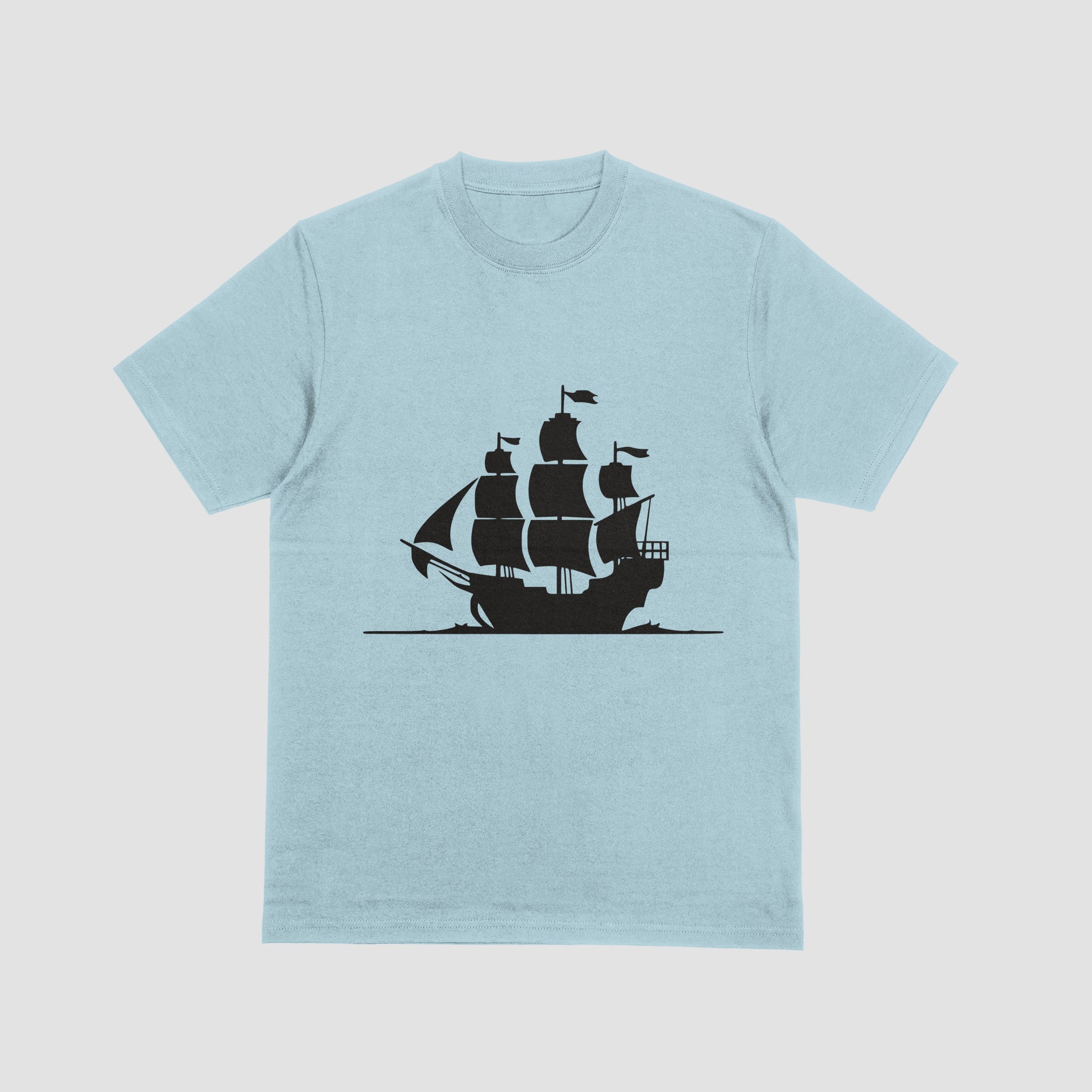 Pirate Ship Design with Transparent Background