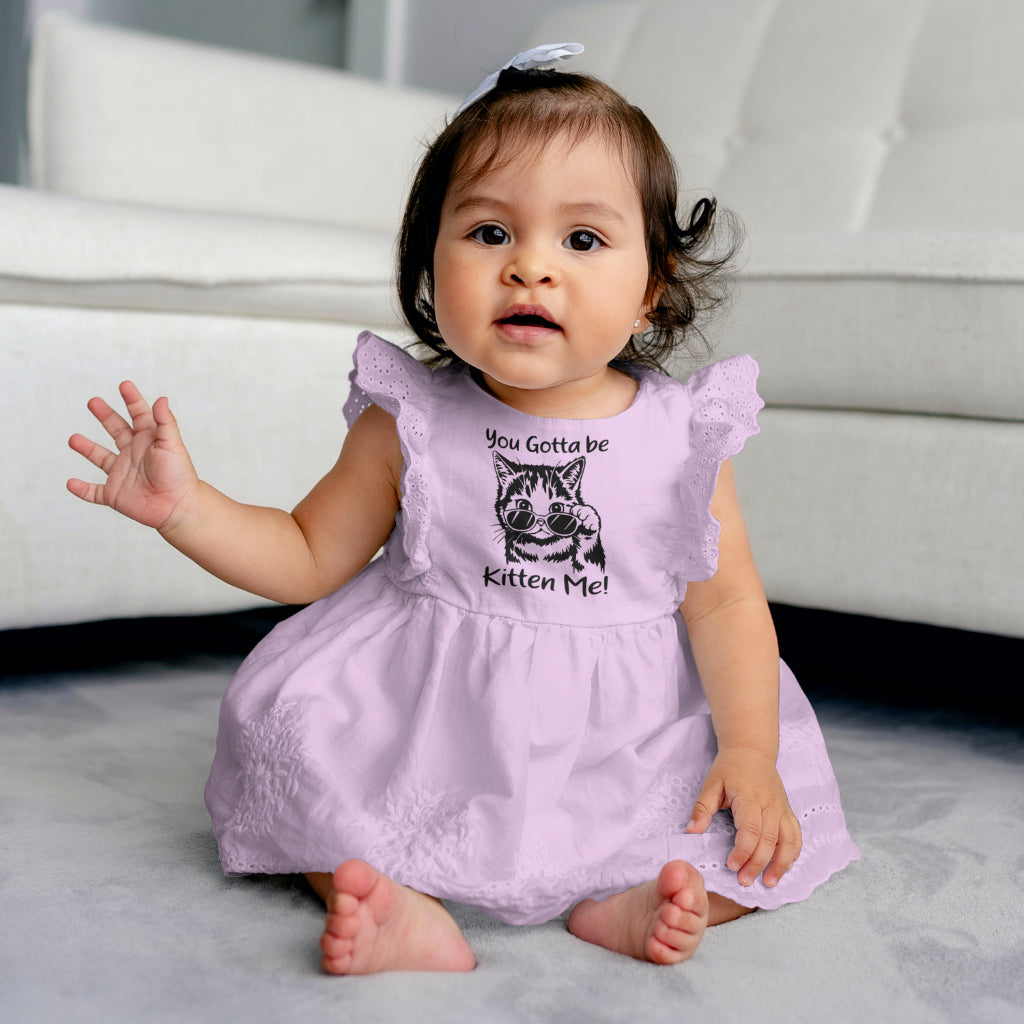 Cute kitten graphic with pun quote and stylish pose