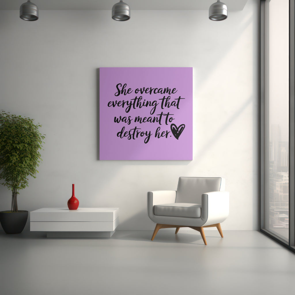 All-black empowering quote PNG with transparent background
