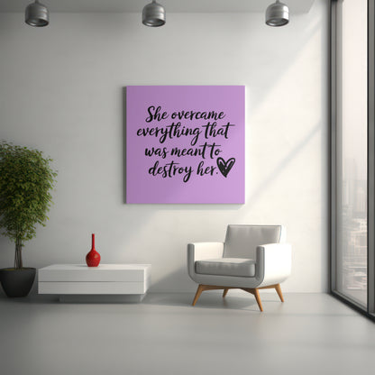 All-black empowering quote PNG with transparent background
