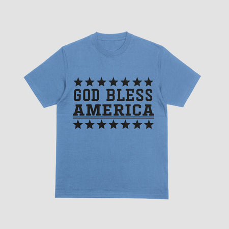 God Bless America Patriotic Typography Art - Digital Download svg png jpeg