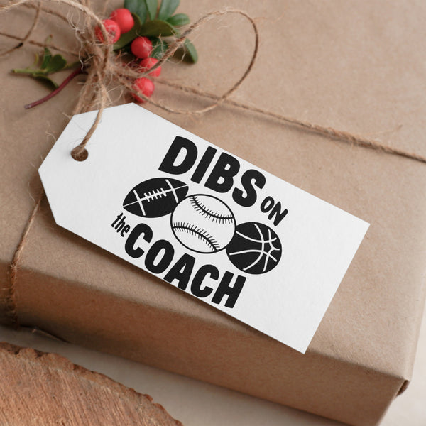 "Bold and humorous sports graphic 'Dibs On The Coach' in SVG, PNG, JPEG formats."