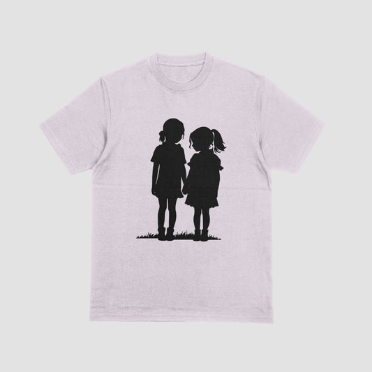 Best friends silhouette SVG for matching shirts and gifts
