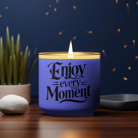 "Digital download of 'Enjoy Every Moment' in calligraphic style for vintage-themed projects." svg png jpeg