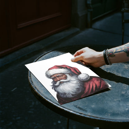 png of african american santa for christmas projects
