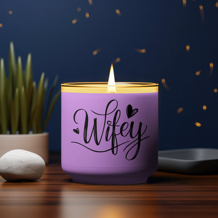 "Charming Wifey Script with Heart Accents for Decor and Gifts"