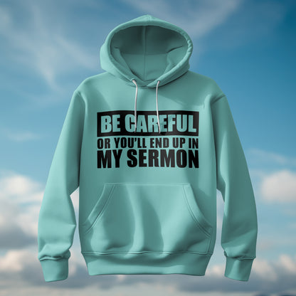 "Preacher Warning Quote Shirt Design"