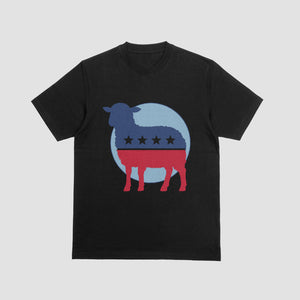 American Flag Sheep Illustration JPEG