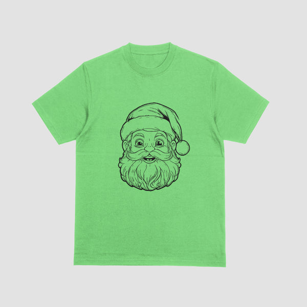 Holiday Santa Coloring Page Graphic SVG





