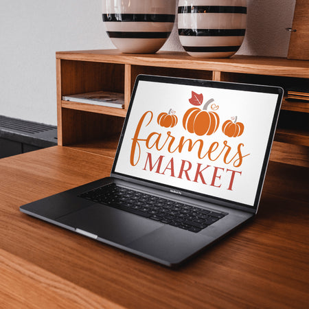 Farmers Market Vector Design SVG
