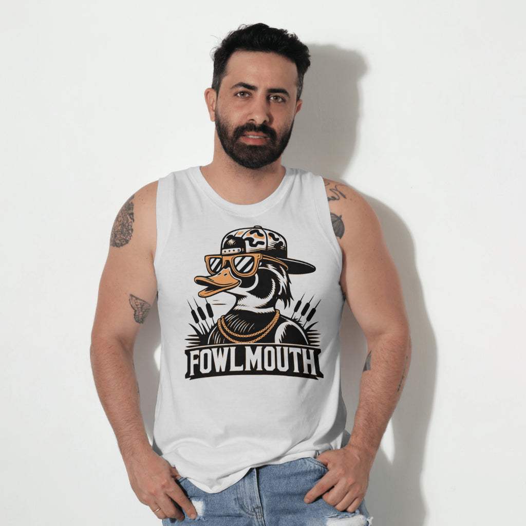 Fowl Mouth SVG with camo cap and chain necklace
