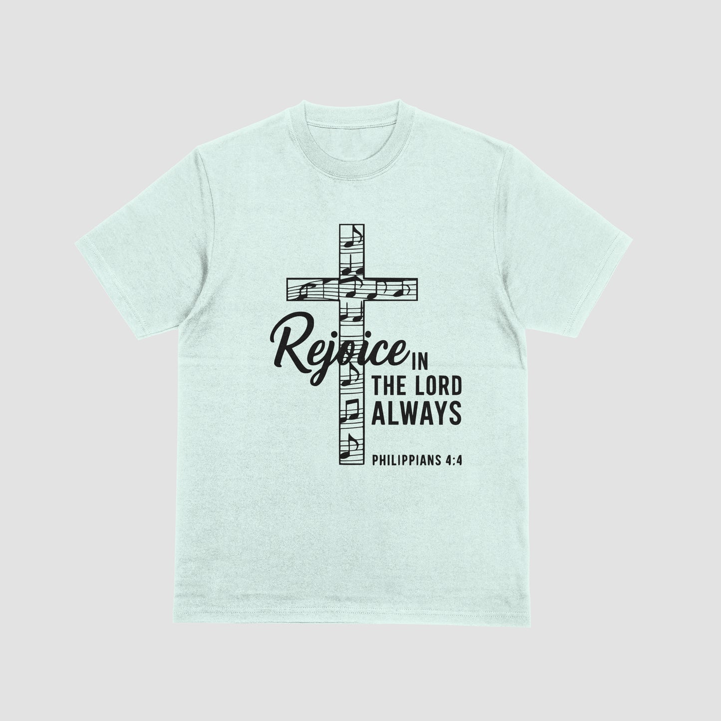 Transparent PNG of music-themed Christian cross