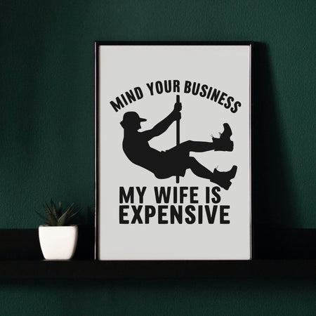 "Digital Download of Humorous Relationship Themed Silhouette"